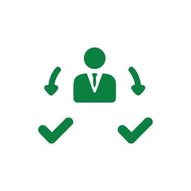 iş planı, iş karar simgesi