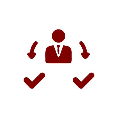 iş planı, iş karar simgesi