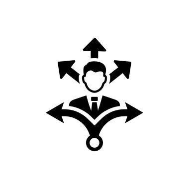 iş planı, iş karar simgesi