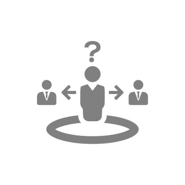 iş planı, iş karar simgesi