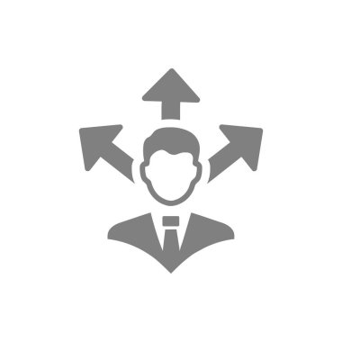 iş planı, iş karar simgesi