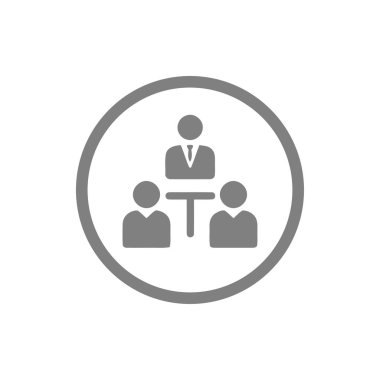 iş planı, iş karar simgesi