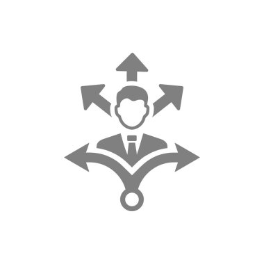 iş planı, iş karar simgesi