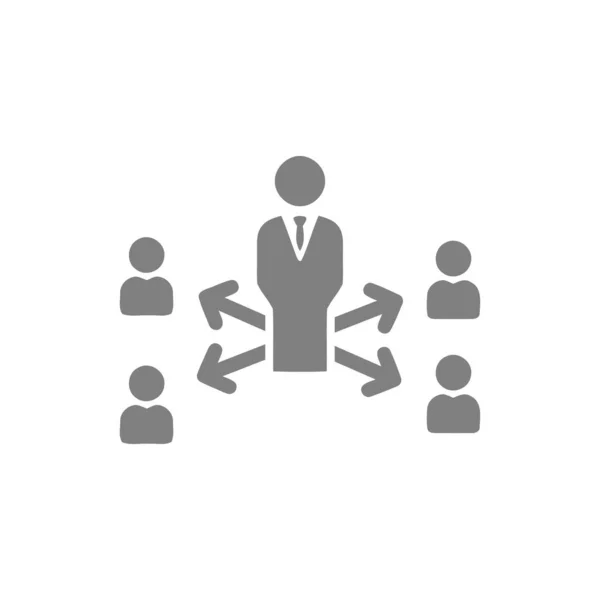Business Plan Pictogram Voor Bedrijfsbeslissingen — Stockvector