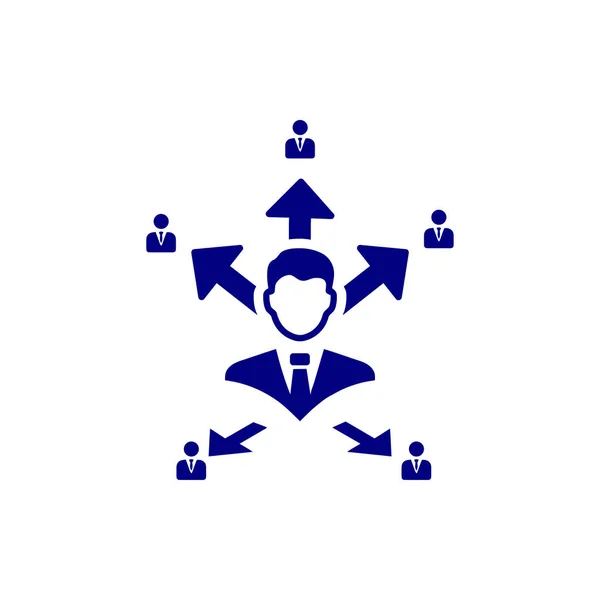 Business Plan Pictogram Voor Bedrijfsbeslissingen — Stockvector