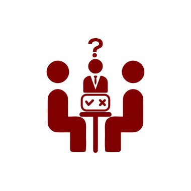 iş planı, iş karar simgesi