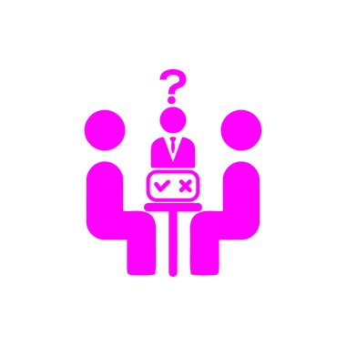 iş planı, iş karar simgesi