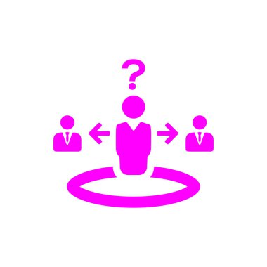 iş planı, iş karar simgesi