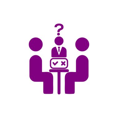 iş planı, iş karar simgesi