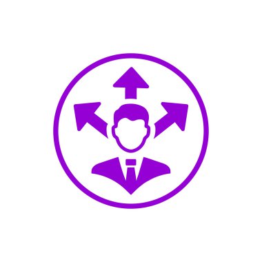 iş planı, iş karar simgesi