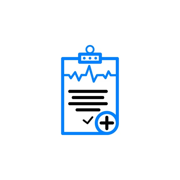 Diagnosis Health Medical Patient Diagnostic Report Icon — Stock Vector