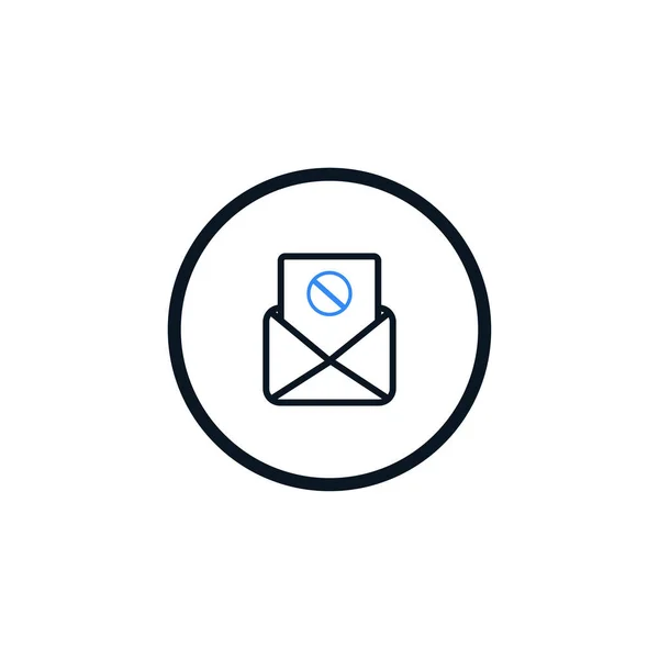 Εικονίδιο Spamming Email Spam Mailing Λάθος Εικονίδιο Διεύθυνσης Mail — Διανυσματικό Αρχείο