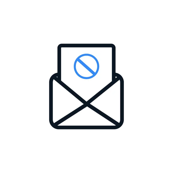 Mail Spamming Icon Spam Mailing Falsches Mail Adresssymbol — Stockvektor