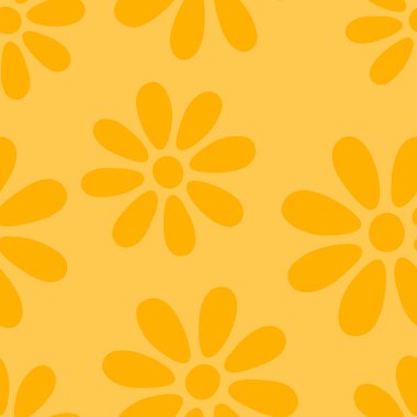 Vektör çizim. Çiçekler ile Seamless modeli