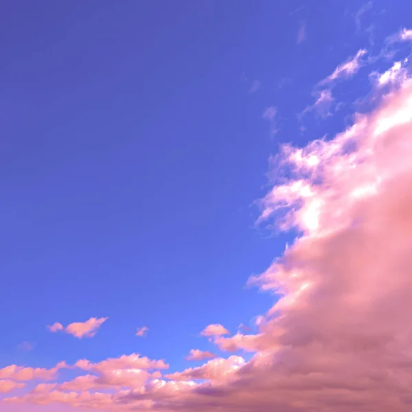 Ροζ Μονόκερος Ουρανό Minimal Διάθεση — Φωτογραφία Αρχείου