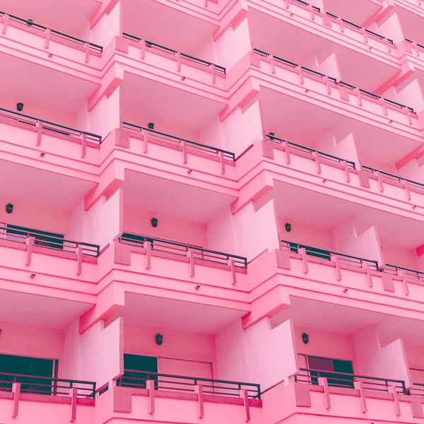 Hotel Vibrações Mínimas Cor Rosa — Fotografia de Stock