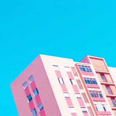 En az mimari sanat. Pembe moda ruh hali