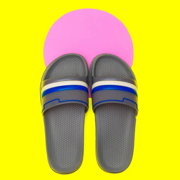 Flip Flops Minimal Flad Kunst - Stock-foto