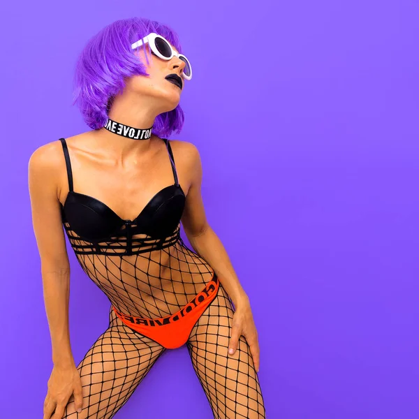 Нічний Клуб Партійних Стилі Сексуальний Наряд Swag Леді Freak Партія — стокове фото