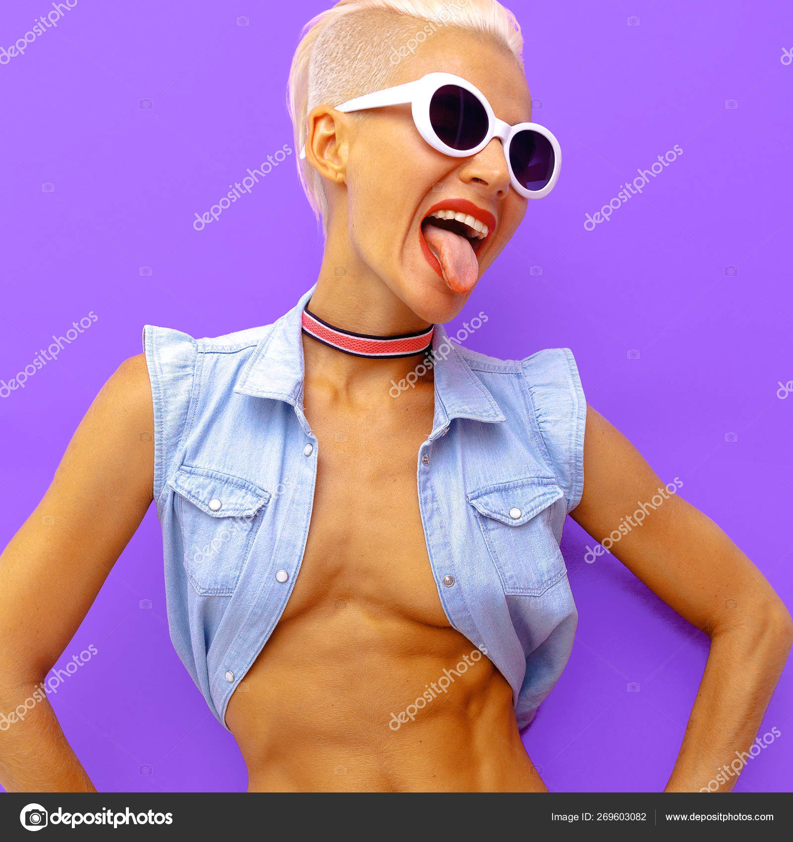 sexy denim outfit
