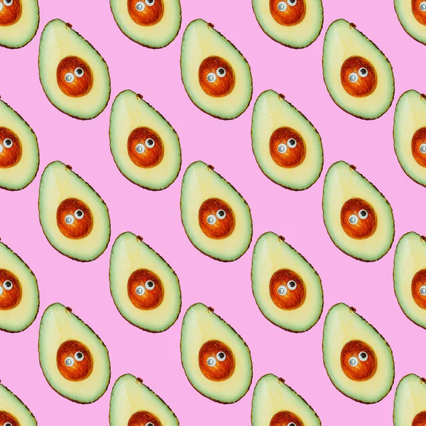 Seamless pattern. Avocado. Use for t-shirt, greeting cards, wrap — Stock Photo, Image