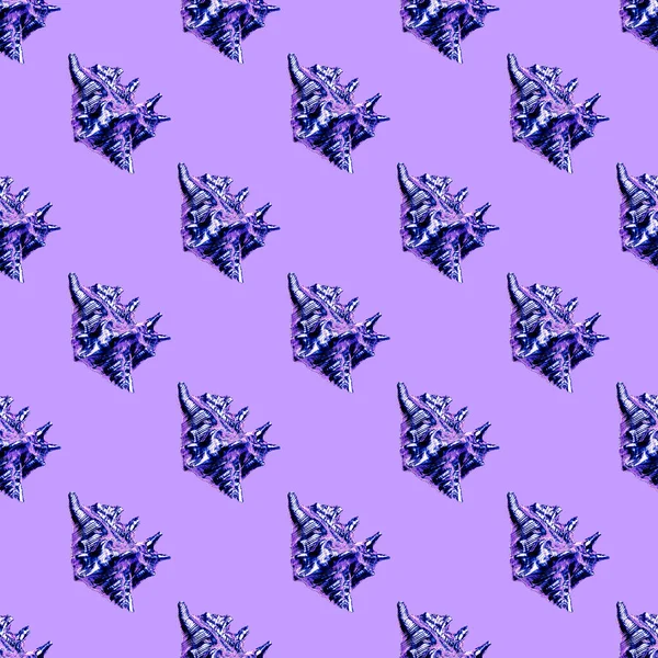 Seamless pattern. Purple Shell — Stock Photo, Image