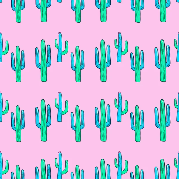 Sømløse mønster. Kaktus. Brug til t-shirt, lykønskningskort, wrap - Stock-foto