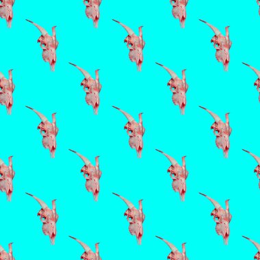 Kusursuz desen. Keçi kafatası. T-shirt, tebrik kartları, w için kullanın