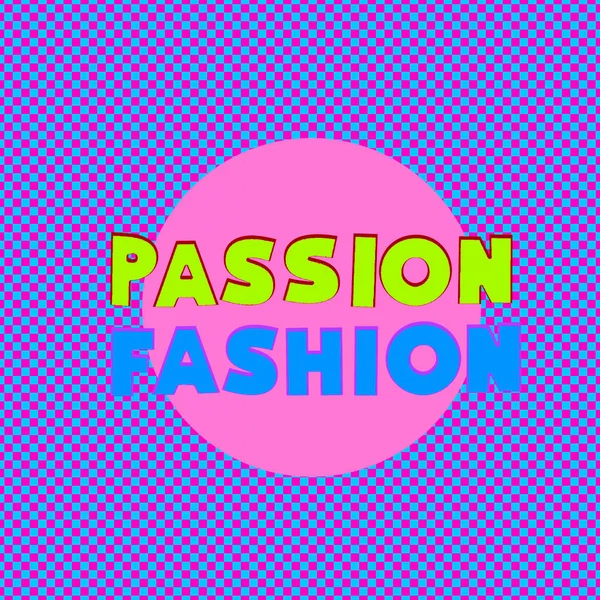 Creative text collage Passion Fashion — Stock Photo, Image