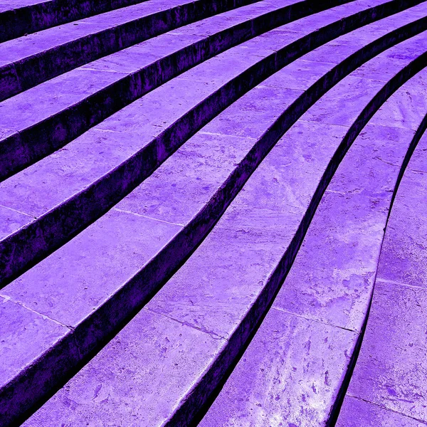 Curvilinear stairs. Top view of modern architecture detail.  Min