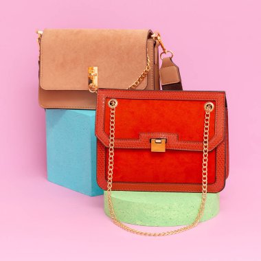 Şık Bayan pençeleri. Konsept Alışveriş Aksesuarları Seçimi