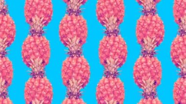 Asgari Hareket Sanatı. Ananas arkaplan Tropik ruh hali