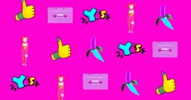 Hareket desenli tasarım. Dans partisi titreşimleri. Asgari