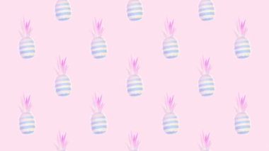 Gif animasyon sanatı. Soyutlamada 3d ananas deseni