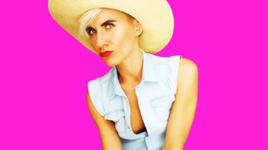 Animasyon devi sanatı. Oyuncu Kız Kovboy Country Stili