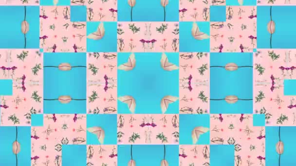 Beweging ontwerp. Kaleidoscoop pastel trends achtergrond. Ideaal voor achtergrondmuziek — Stockvideo