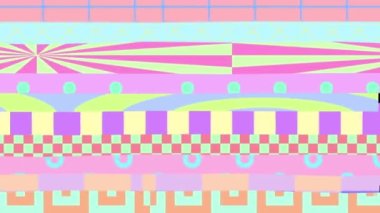 Minimal Motion modern tasarım. Geometri Kaosu arka planı. Zine kolaj sanatı. Pastel renk eğilimi