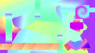 Geometrik dokular ve nesneler. Zine kolaj sanatı. Animasyon modern tasarım