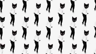 Hareket desenli tasarım. Kitty günlük ofis tarzı