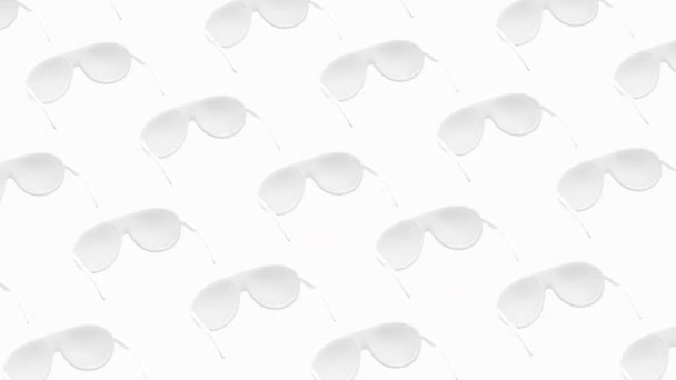 Design de padrão de movimento. Óculos de sol padrão arte — Vídeo de Stock