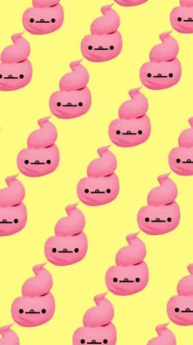 Animasyon dikey desen. Komik kawaii tatlı