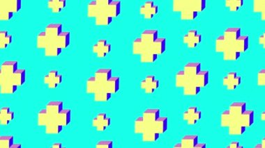 Animasyon Geometri arka planı. Kusursuz hareket minimal desen