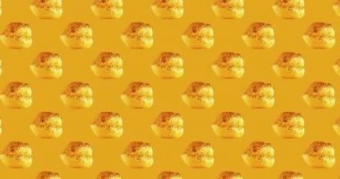 Hareketsiz şablon. Altın dudak arka planı