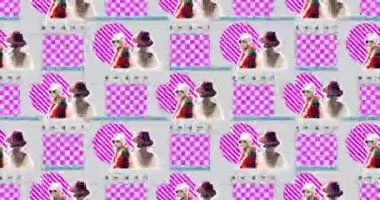 Animasyon asgari tasarım. Sahte moda kusursuz desen.