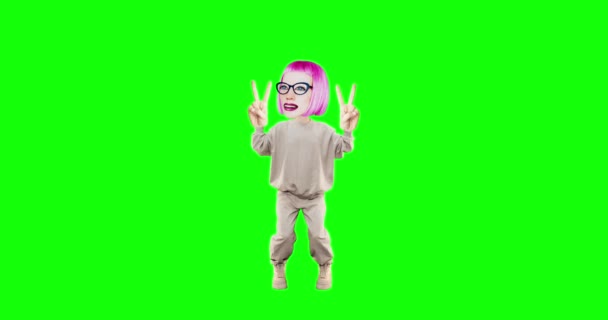Stop motion animation funny character Lady with different emotions on chroma key for advertising and presentations,applause motion — Stock Video © Porechenskaya #392933936 Stop motion animation funny character Lady with different emotions on chroma key for advertising and presentations,applause motion — Stock Video © Porechenskaya #392933936
