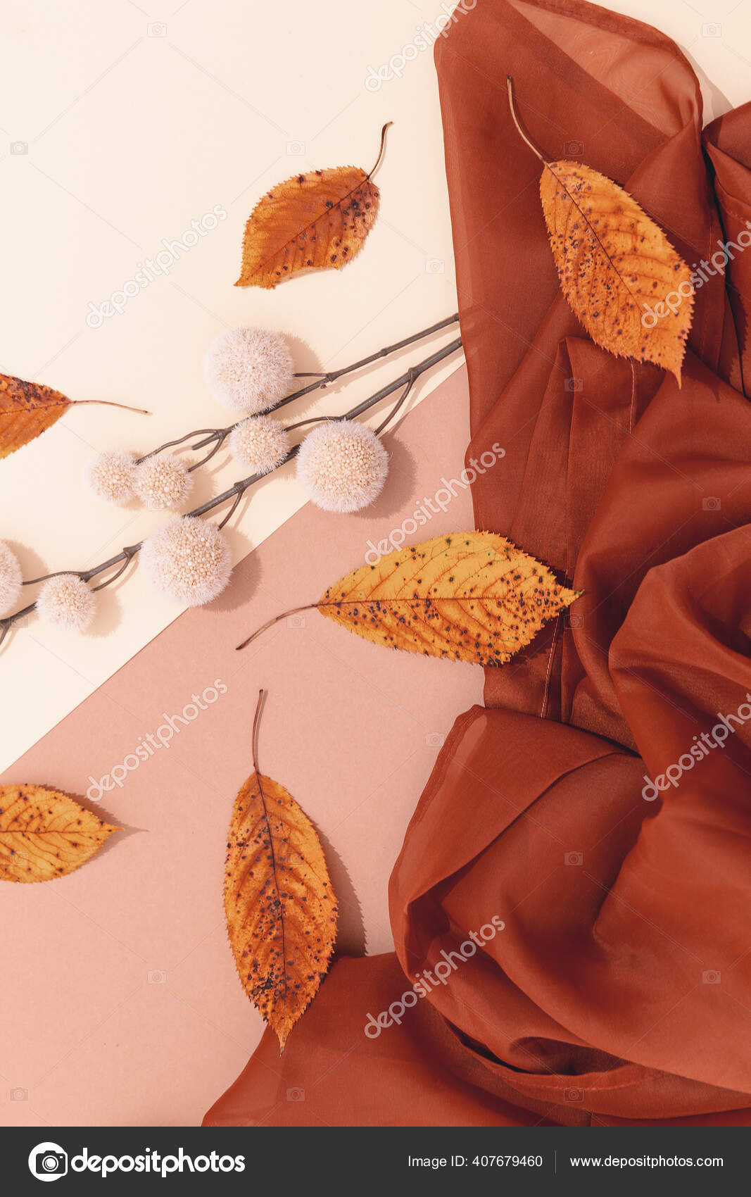 Autumn Brown Colours Textile Background Minimalist Decor Autumn