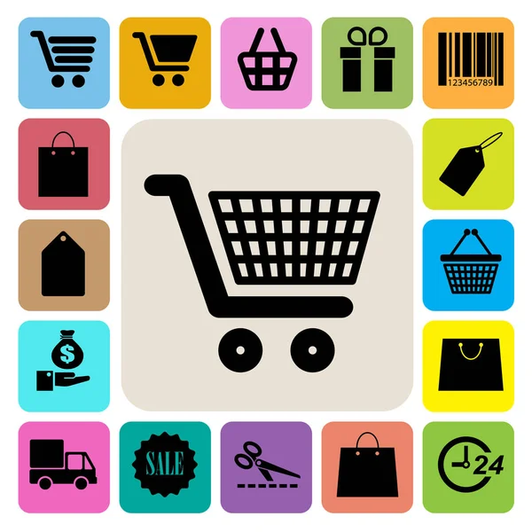 alışveriş simgeleri ayarlayın. resimde eps 10