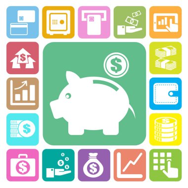 Finans ve para simgesi set.illustration eps10