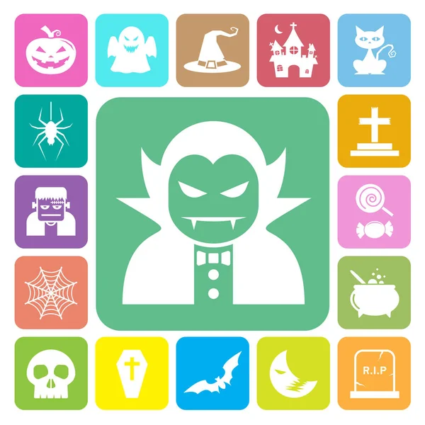 Set Iconos Halloween Ilustrador Eps10 — Archivo Imágenes Vectoriales