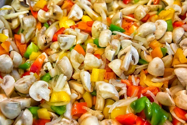 Arka plan sağlıklı taze vejetaryen salatası